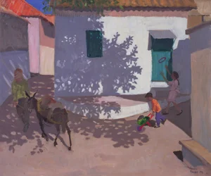 Porte verte et ombres, Lesbos, 1996